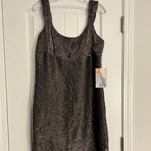 Niki Lavis Textured Charcoal Dress